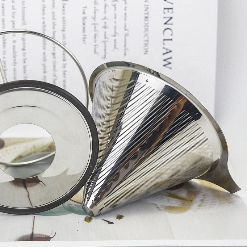 Good quality stainless steel  drip coffee filter coffee maker with stand