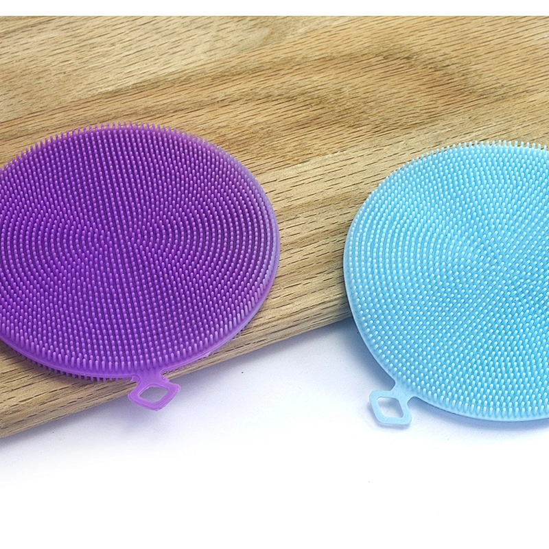 Wholesale Sliconecleaning brush Kitchen Accessories Dishwashing Sponge Kitchenware Brushes Kitchen Tools