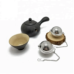 High quality stainless steel ball shape tea infuser tea strainer with chain