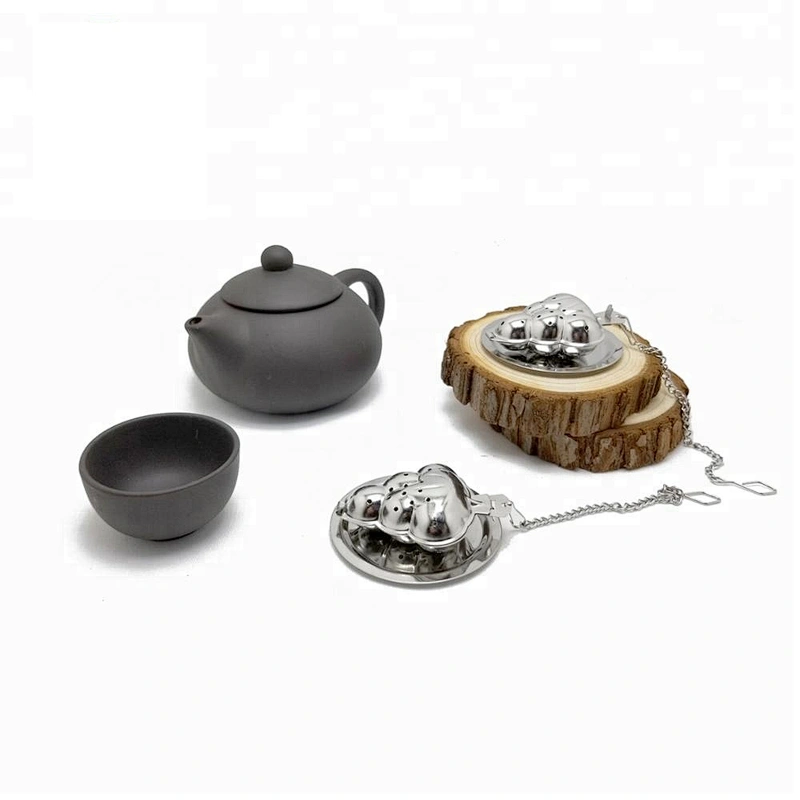 Food grade stainless steel grape shape tea infuser with chain