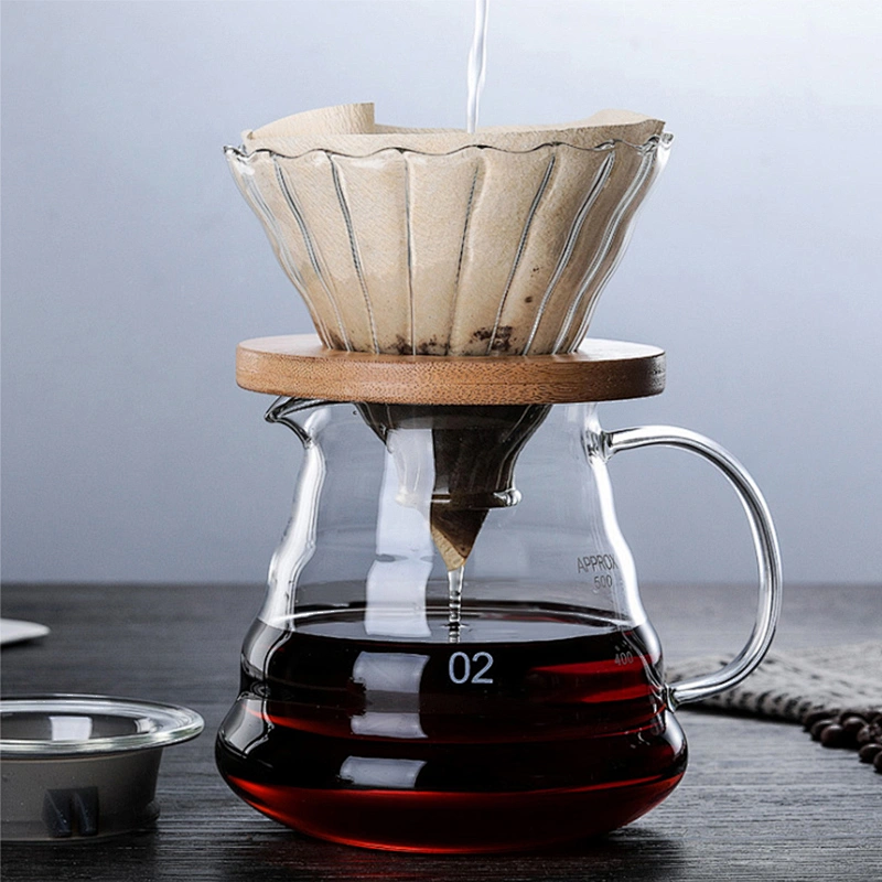 High Borosilicate glass cloud shape Coffee Pot pour for family use