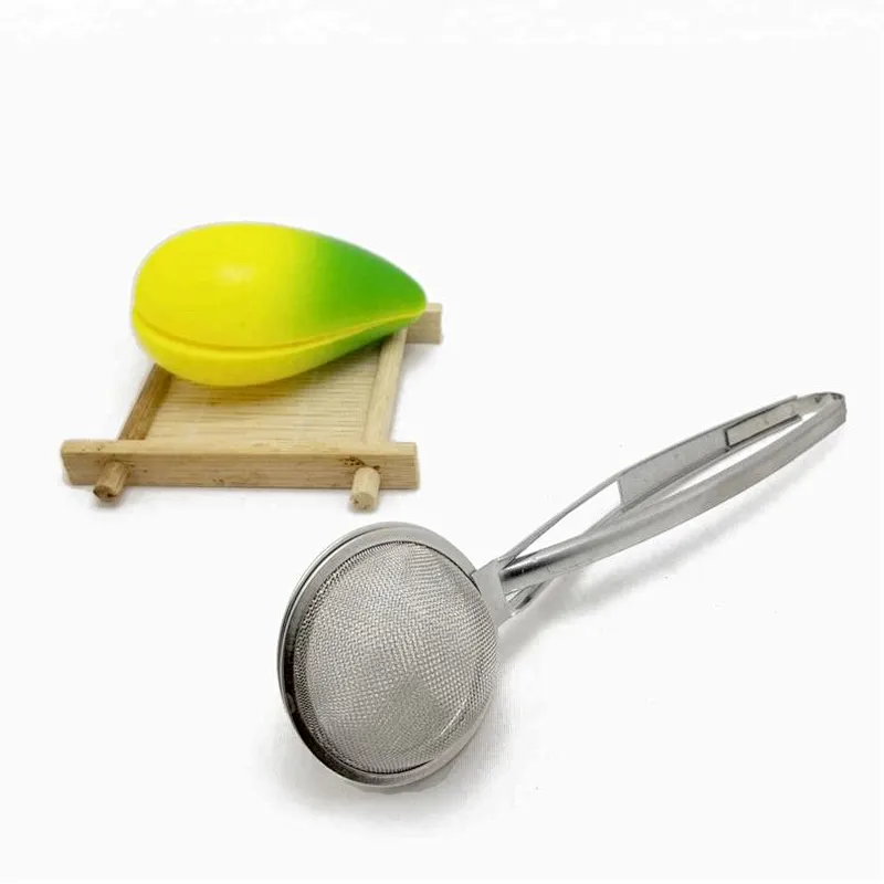 Stainless steel mesh ball tea infuser tea strainer with handle