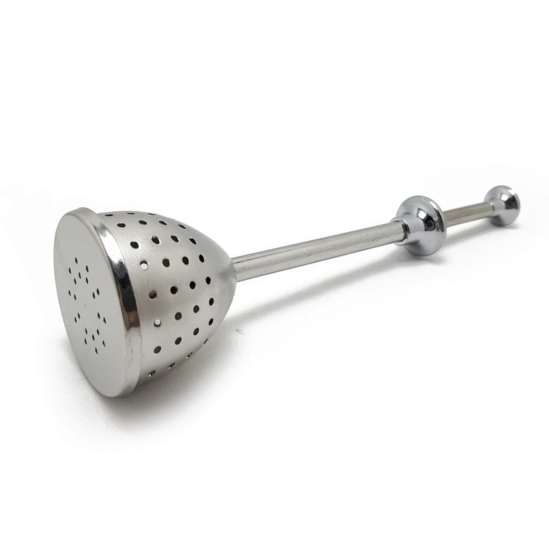 New design stainless steel half ball shape tea infuser with handle