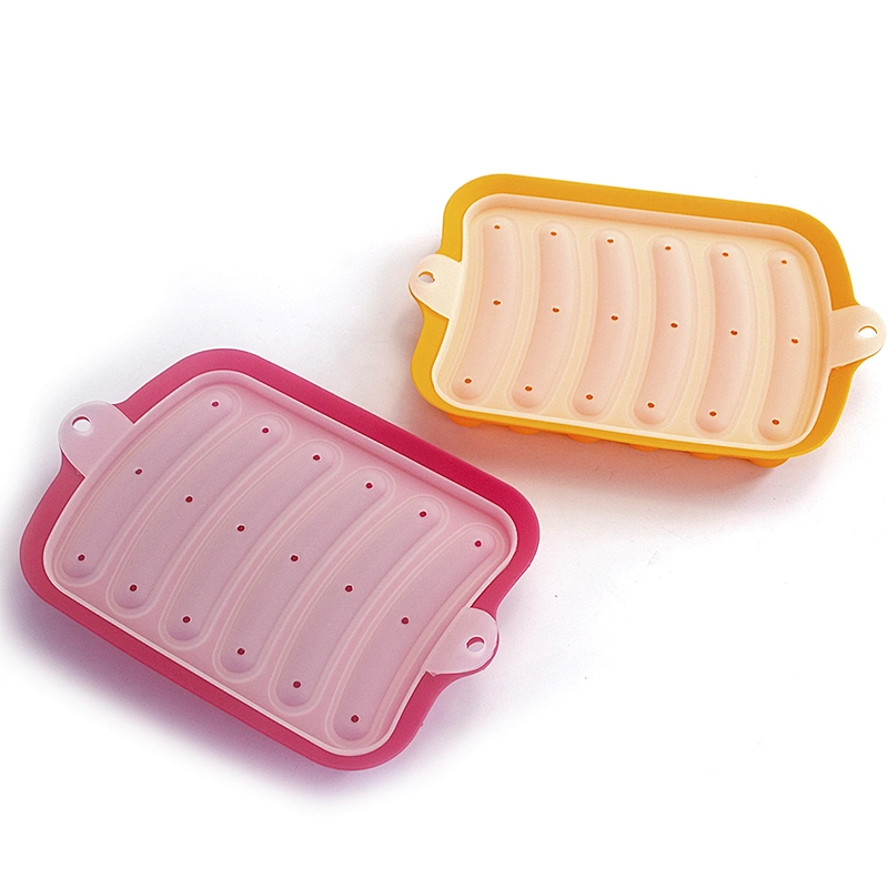 Silicone Hot Dog Mould Non-Stick Heat Resistant pastry baking tools homemade silicone ham sausage mould DIY hot dog