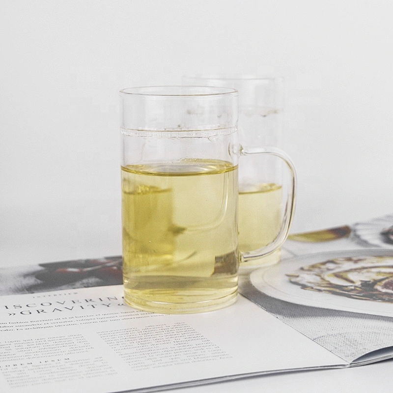 300ML high borosilicate heat resistant glass tea cup mug with glass filter
