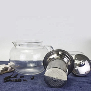 304 stainless steel  tea infuser strainer with different size basket tea filter tea maker with lid