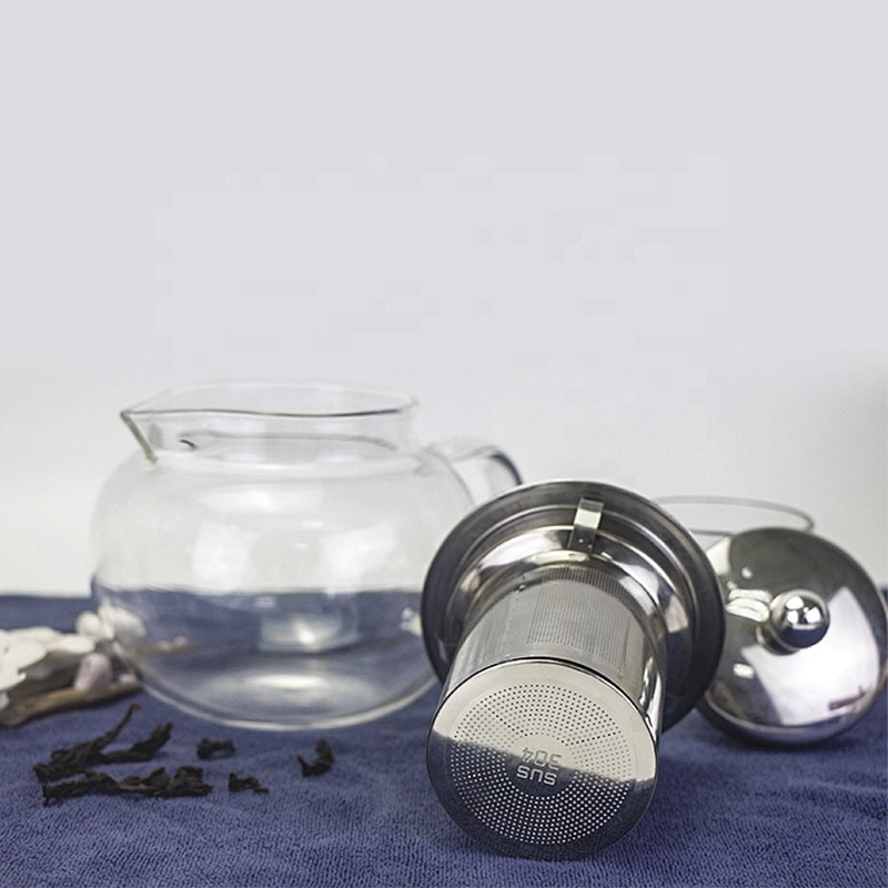 304 stainless steel  tea infuser strainer with different size basket tea filter tea maker with lid