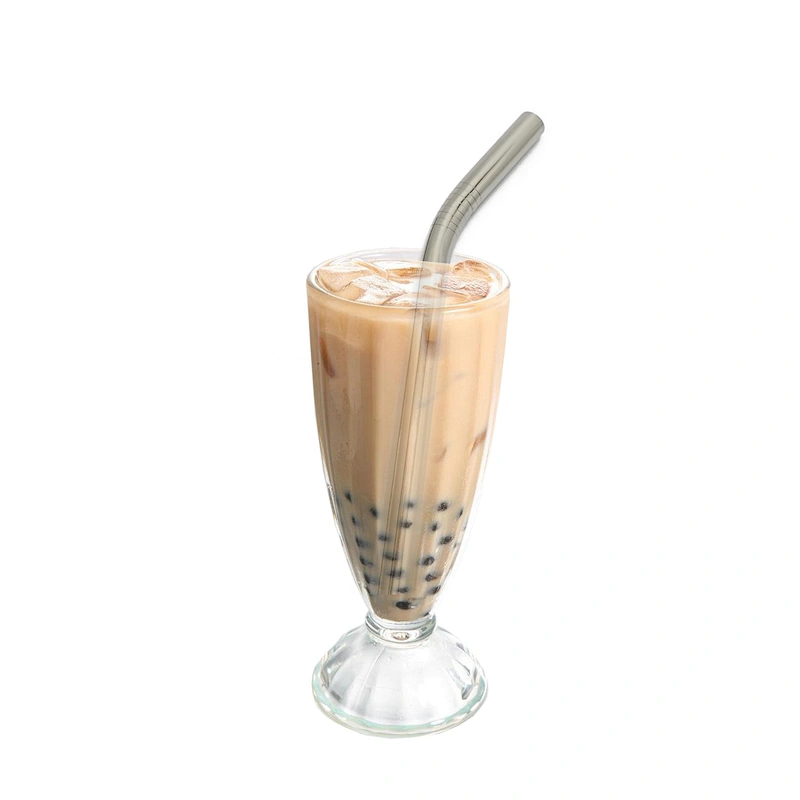 Environmental high quality reusable stainless steel 12*265mm metal drinking straw