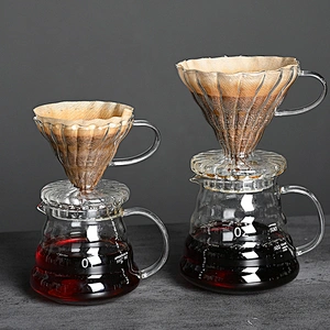 New Glass Styles Coffee Dripper With Stand  Coffee Filter