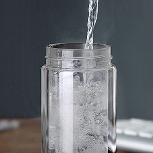 Outdoor sports drinking bottle travel glass tea and water separation water bottle with tea infuser