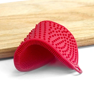 Wholesale Sliconecleaning brush Kitchen Accessories Dishwashing Sponge Kitchenware Brushes Kitchen Tools