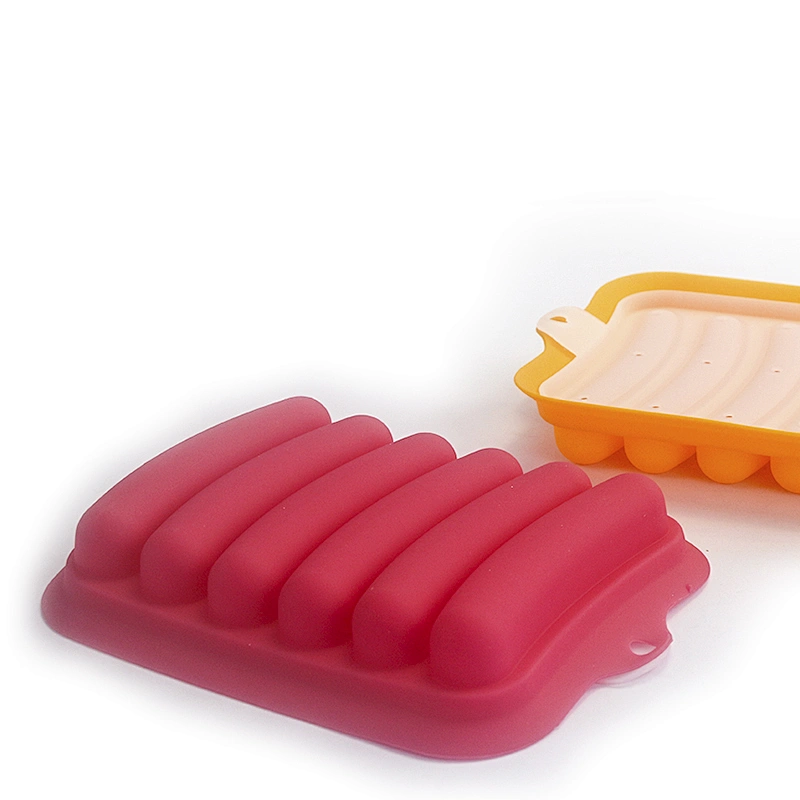 Silicone Hot Dog Mould Non-Stick Heat Resistant pastry baking tools homemade silicone ham sausage mould DIY hot dog