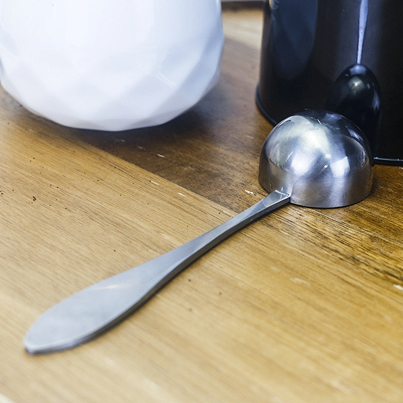 Metal tea spoon coffee measuring spoon with handle