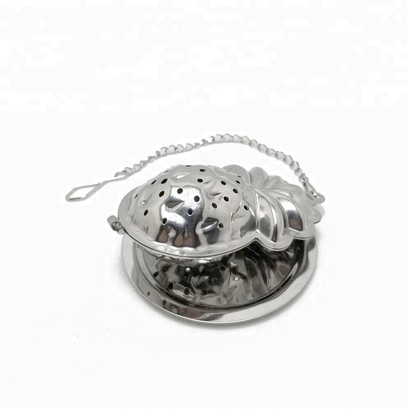 High quality stainless steel pineapple shape tea infuser with chain