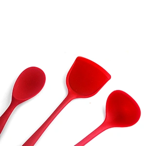 6 Pieces Red Slicone Kitchen Cooking Utensils Kitchen Utensils Accessories