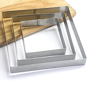 Stainless Steel square Cake Mold Baking Mousse Ring Kitchen Tools Pizza Cooking Cookie Cutter DIY Cake Ring Pastry Tools