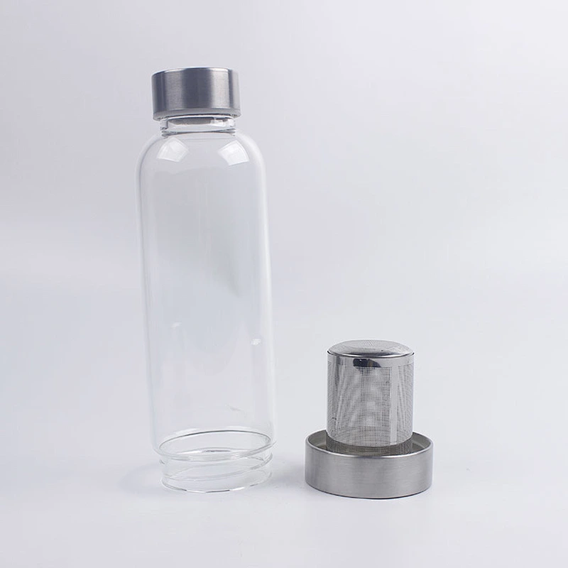 Wholesale drinking water bottle with stainless tea infuser