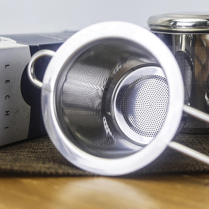 2 pcs Tea Infuser set 304 Stainless Steel with two Handles for Hanging on Teapots, Mugs