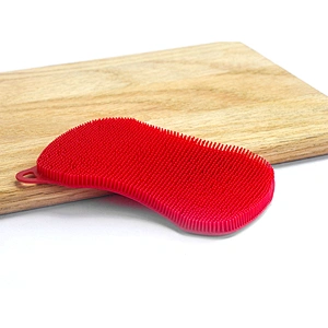 Wholesale Sliconecleaning brush Kitchen Accessories Dishwashing Sponge Kitchenware Brushes Kitchen Tools