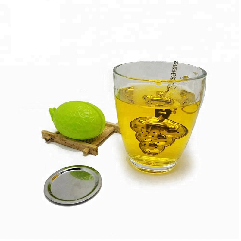 Food grade stainless steel grape shape tea infuser with chain