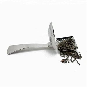 Novelty stainless steel square shape tea infuser tea strainer with handle
