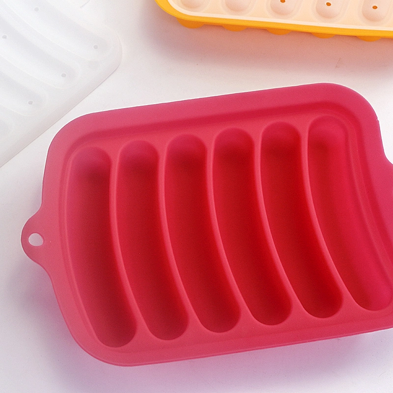 Silicone Hot Dog Mould Non-Stick Heat Resistant pastry baking tools homemade silicone ham sausage mould DIY hot dog