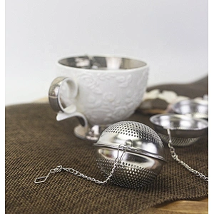 High quality stainless steel ball shape tea infuser tea strainer with chain