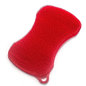 Wholesale Sliconecleaning brush Kitchen Accessories Dishwashing Sponge Kitchenware Brushes Kitchen Tools