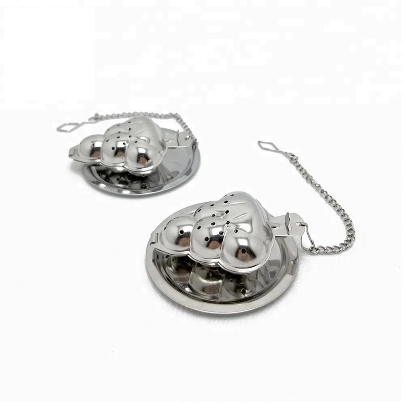 Food grade stainless steel grape shape tea infuser with chain