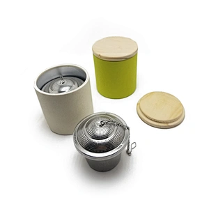 Promotional food grade  tea inufser with colorful box pack