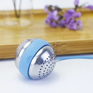Food grade loose leaf tea ball stainless steel silicone filter tea infuser
