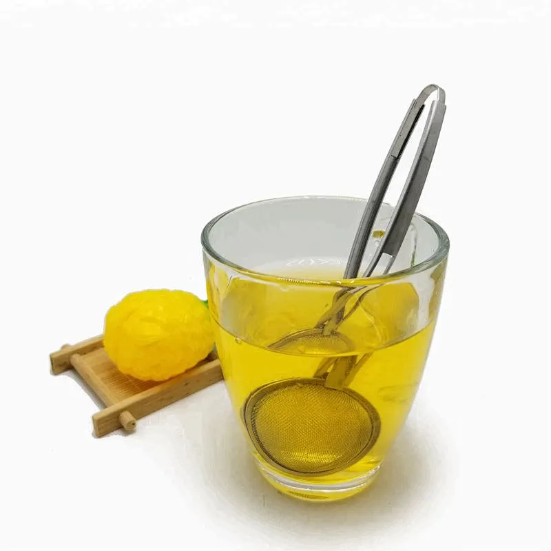 Stainless steel mesh ball tea infuser tea strainer with handle