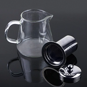 750ML Wholesale high borosilicate heat resistant Glass Tea Pot with infuser