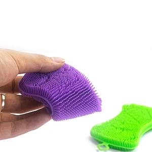Wholesale Sliconecleaning brush Kitchen Accessories Dish washing Sponge Kitchenware Brushes Kitchen Tools
