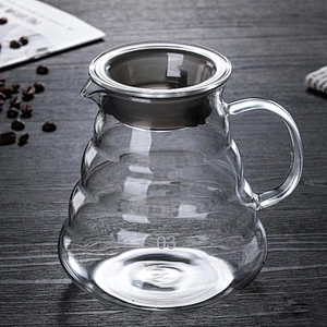 High Borosilicate glass cloud shape Coffee Pot pour for family use