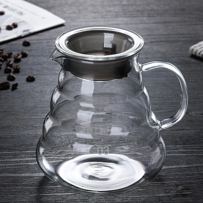 High Borosilicate glass cloud shape Coffee Pot pour for family use