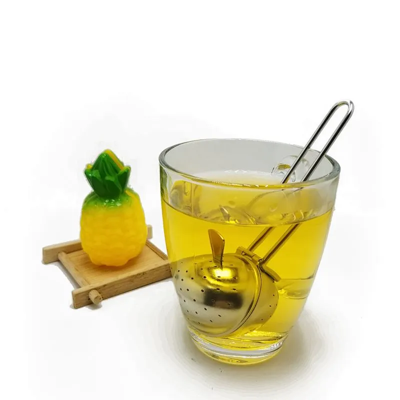 Food grade stainless steel ball shape tea infuser with short handle