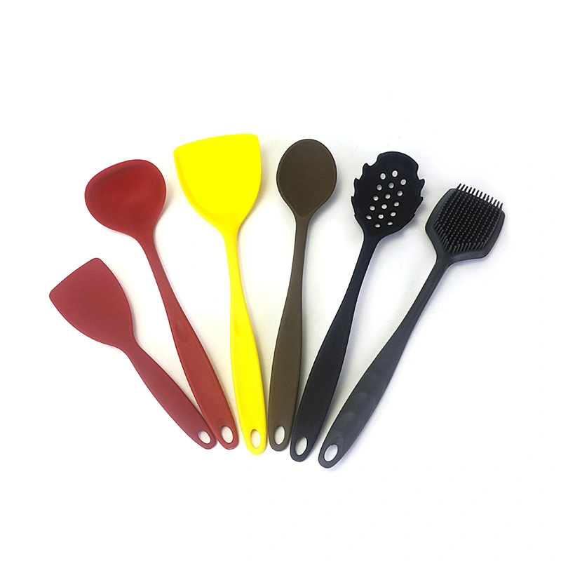 6 pieces Wholesale Heat Resistant Cooking Silicone Kitchen Utensil Set