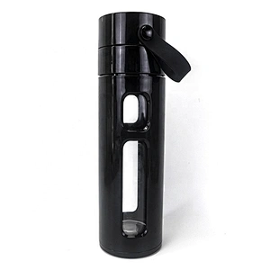 High borosilicate glass water Bottle tea bottle with stainless steel tea infuser