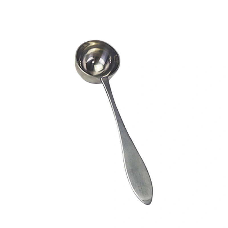 Metal tea spoon coffee measuring spoon with handle