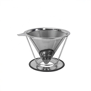 Good quality stainless steel  drip coffee filter coffee maker with stand