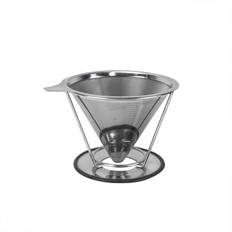 Good quality stainless steel  drip coffee filter coffee maker with stand