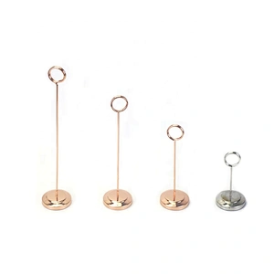 Novelty  gift card Name Card Menu Holder stand with Ring Clip