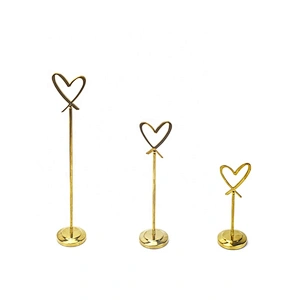 Heart shape menu card holder stand outdoor menu holder China manufacturer