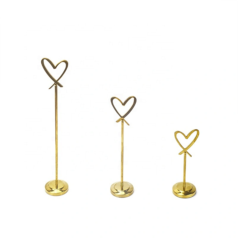 Heart shape menu card holder stand outdoor menu holder China manufacturer