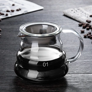High Borosilicate glass cloud shape Coffee Pot pour for family use