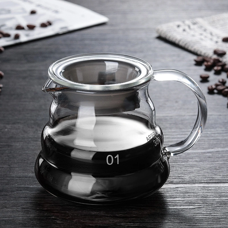 High Borosilicate glass cloud shape Coffee Pot pour for family use