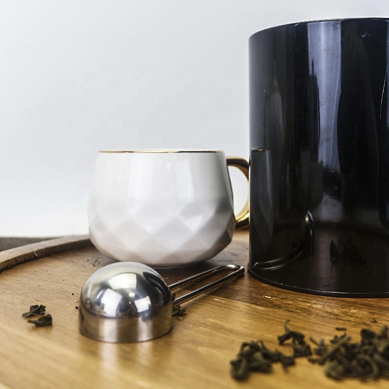 tea measuring spoon stainless steel coffee bean scoop cup with handle