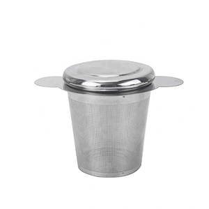 Double handle Tea strainer 304 Stainless Steel tea filter tea infuser in silver and gold color for mug and pot