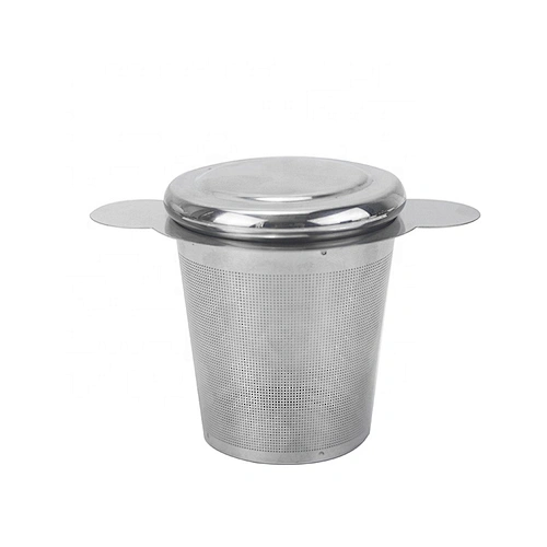Double handle Tea strainer 304 Stainless Steel tea filter tea infuser in silver and gold color for mug and pot